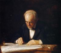 Eakins, Thomas - The Writing Master, The Artist Father